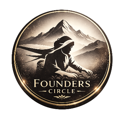 Himalayan Blends Founders Circle symbol honoring early Kickstarter supporters, inspired by Himalayan heritage and community impact.